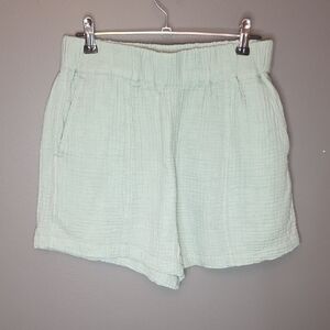 Madewell High Waist Mint Green Shorts